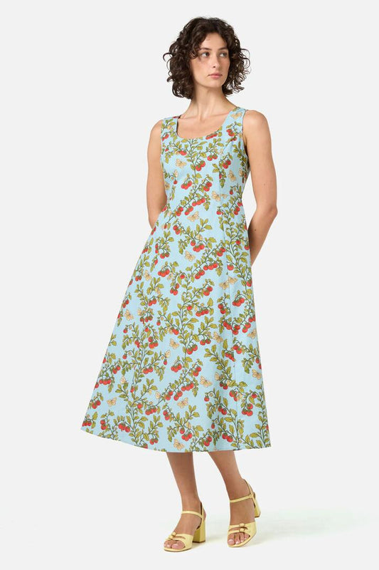 Image of Dresses. Productname: Cherry Tomatoes Midi Dress in Blue colour by brand - Princess Highway