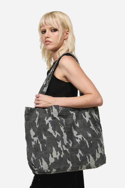 Image of Bags. Productname: Disruptive Camo Tote in Grey colour by brand - Dangerfield