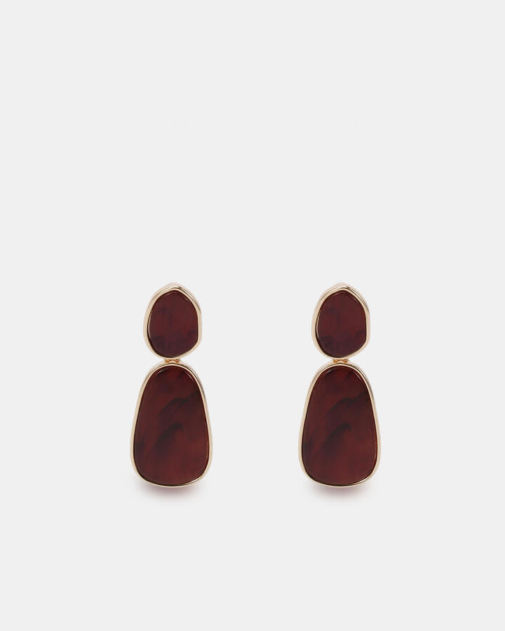 Image of Earrings. Productname: Earring - Dale: Red - Women's Earrings in Red colour by brand - Novo