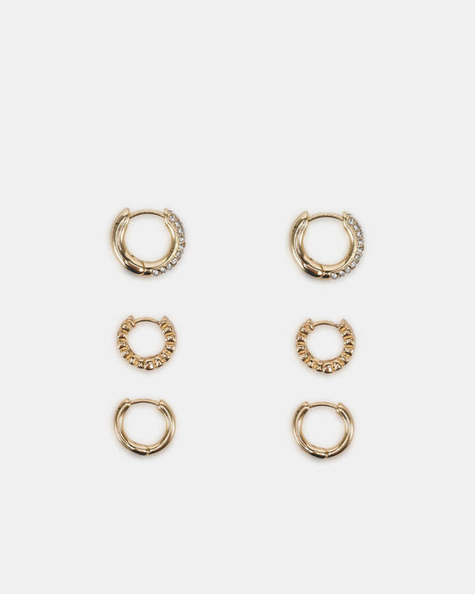 Image of Earrings. Productname: Earring - Daria Pack Metallic in Metallic colour by brand - Novo