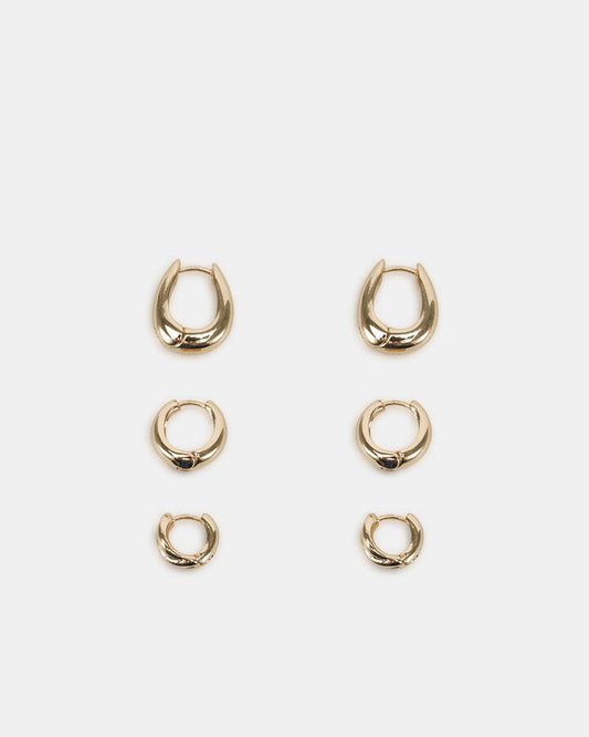 Image of Earrings. Productname: Earring - Delmar Pack Metallic in Metallic colour by brand - Novo