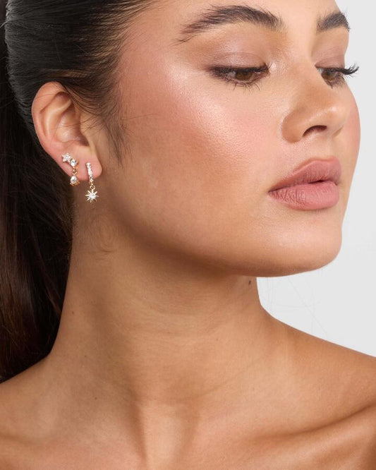 Image of Earrings. Productname: Earring - Daniela Pack: Metallic - Women's Earrings in Metallic colour by brand - Novo