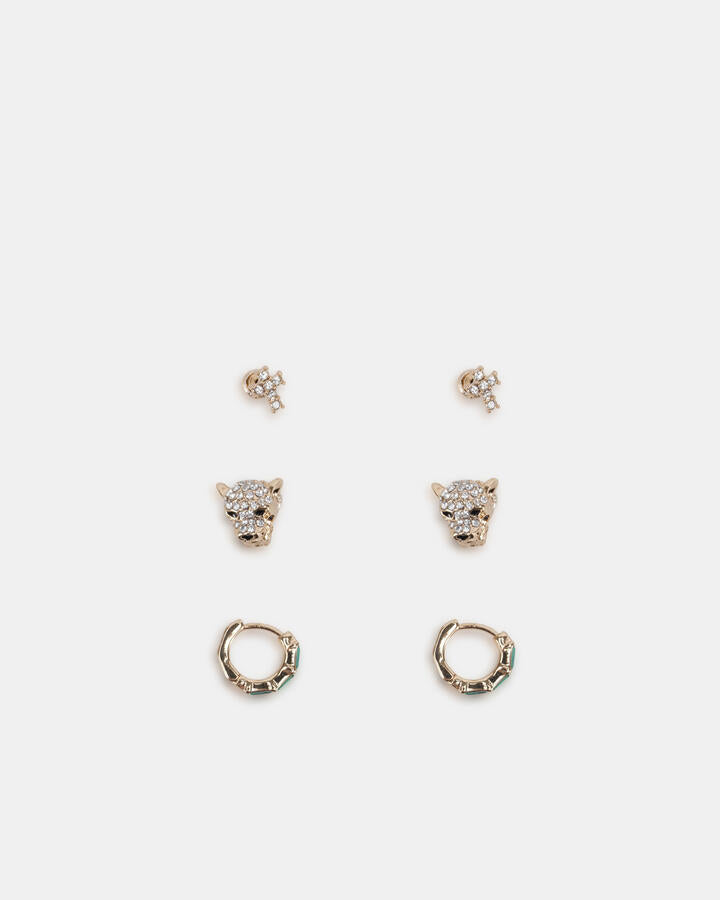 Image of Earrings. Productname: Earring - Drila Pack: Metallic - Women's Earrings in Metallic colour by brand - Novo