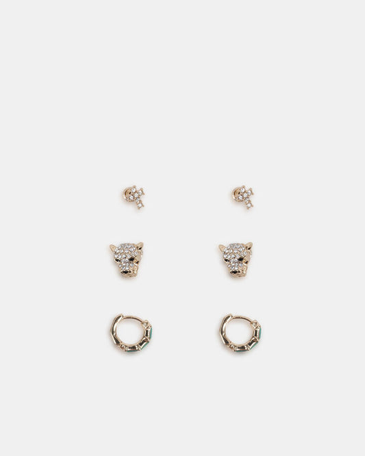 Image of Earrings. Productname: Earring - Drila Pack: Metallic - Women's Earrings in Metallic colour by brand - Novo