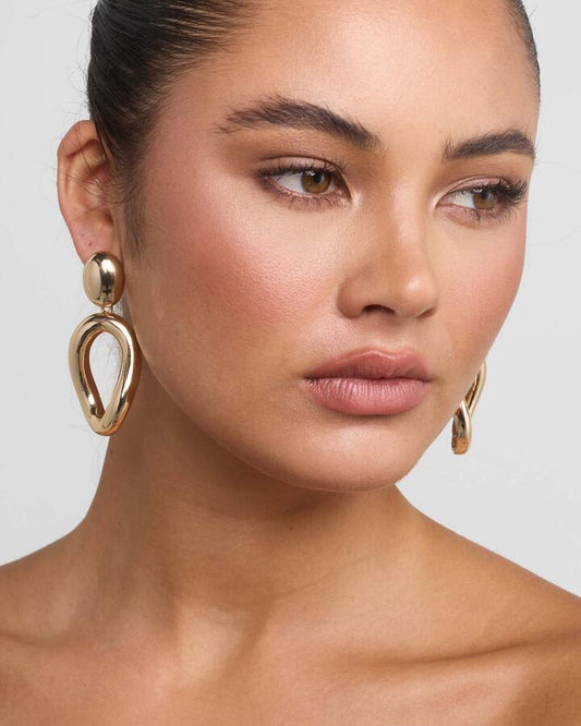 Image of Earrings. Productname: Earring - Donovan: Metallic - Women's Earrings in Metallic colour by brand - Novo