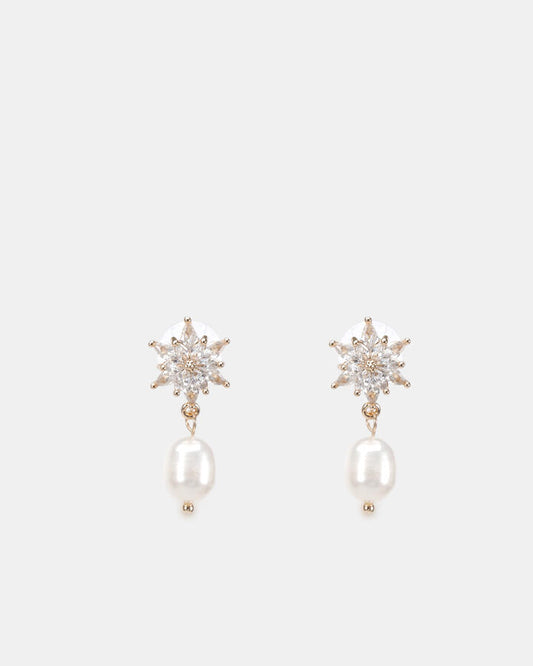 Image of Earrings. Productname: Earring - Drake: Metallic - Women's Earrings in Metallic colour by brand - Novo