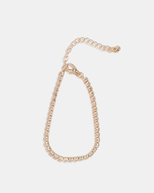 Image of Bracelets. Productname: Tennis Bracelet - Xylina: Metallic - Women's Bracelets in Metallic colour by brand - Novo