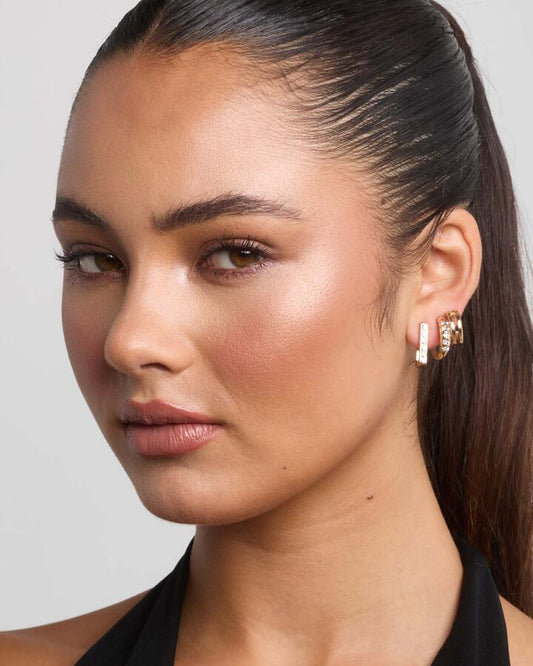 Image of Earrings. Productname: Earrings - Harvey Pack Metallic in Metallic colour by brand - Novo
