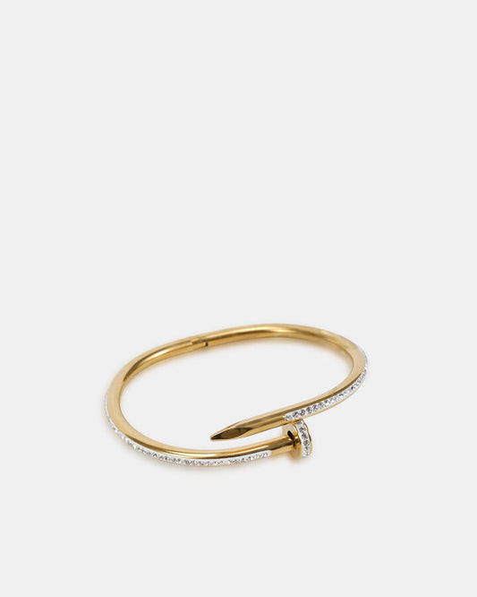 Image of Bracelets. Productname: Bangle - Yvette: Gold - Women's Bracelets in Metallic colour by brand - Novo