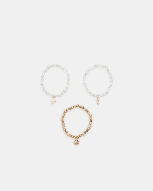 Image of Bracelets. Productname: Bracelet - Xamira Set Metallic in Metallic colour by brand - Novo