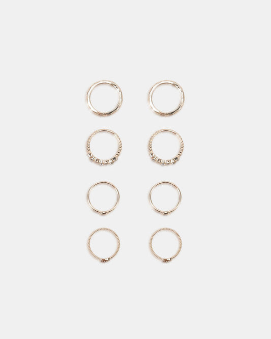 Image of Jewelry. Productname: Ring - Xavier Stackable: Gold - Women's Rings in Metallic colour by brand - Novo