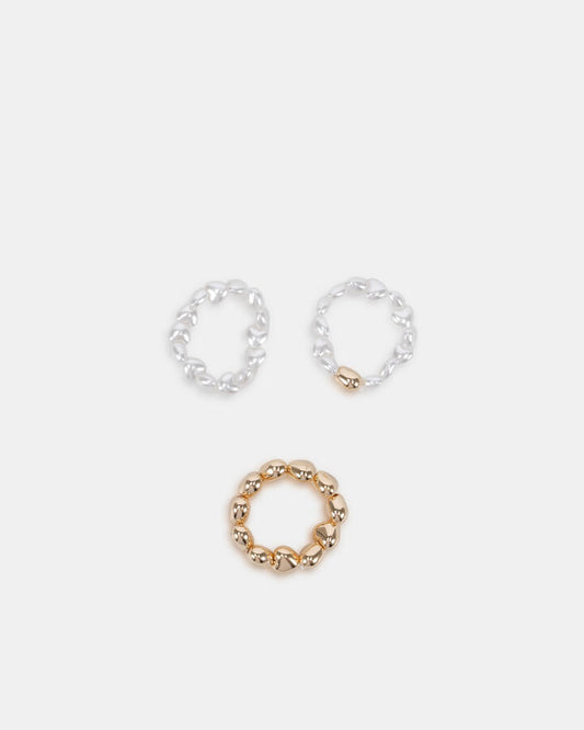 Image of Jewelry. Productname: Ring - Xipil Stackable: Gold - Women's Rings in Metallic colour by brand - Novo