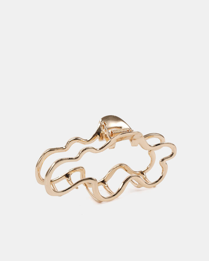 Image of Hair Accessories. Productname: Claw Clip - Yael: Metallic - Women's Hair in Metallic colour by brand - Novo