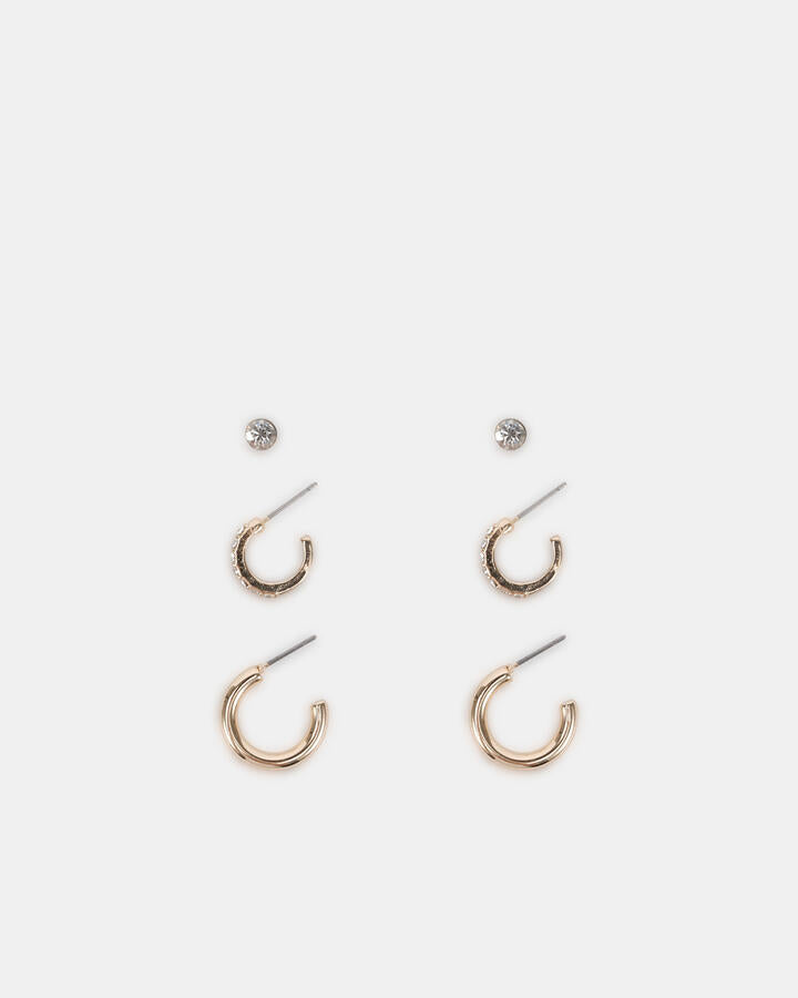 Image of Earrings. Productname: Earring - Xana Pack: Metallic - Women's Earrings in Metallic colour by brand - Novo