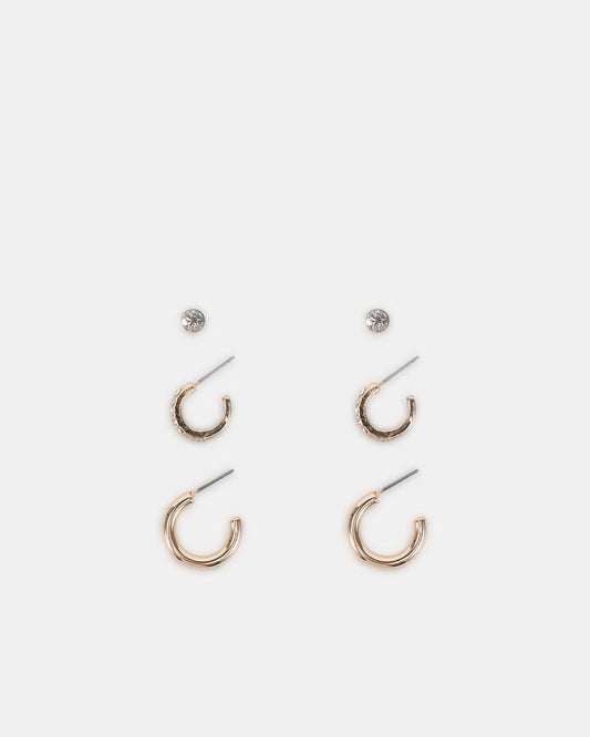 Image of Earrings. Productname: Earring - Xana Pack: Metallic - Women's Earrings in Metallic colour by brand - Novo