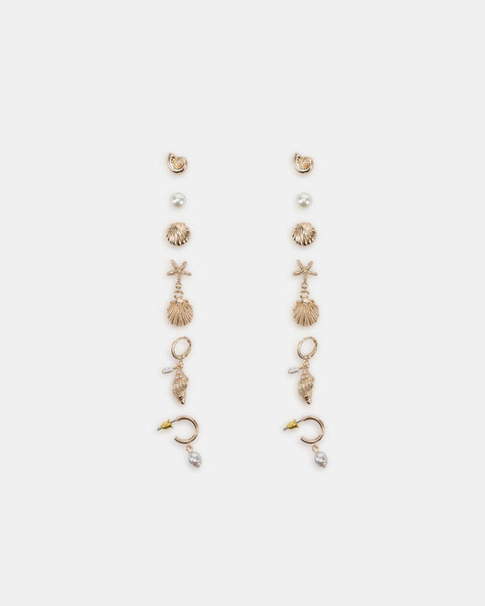 Image of Earrings. Productname: Earring - Xavi Pack Metallic in Metallic colour by brand - Novo
