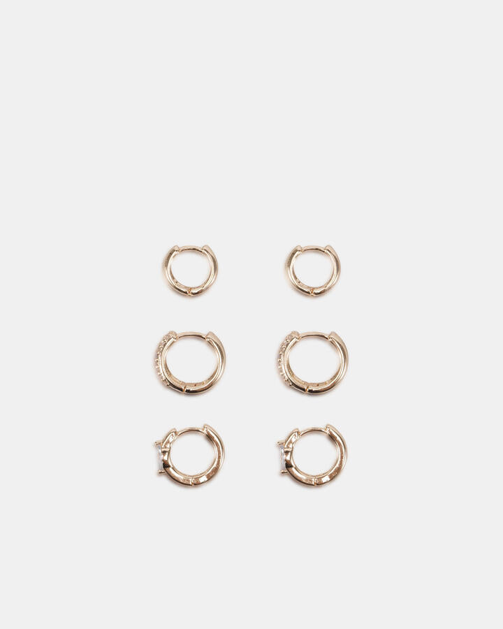 Image of Earrings. Productname: Earring - Xaiden Pack Metallic in Metallic colour by brand - Novo
