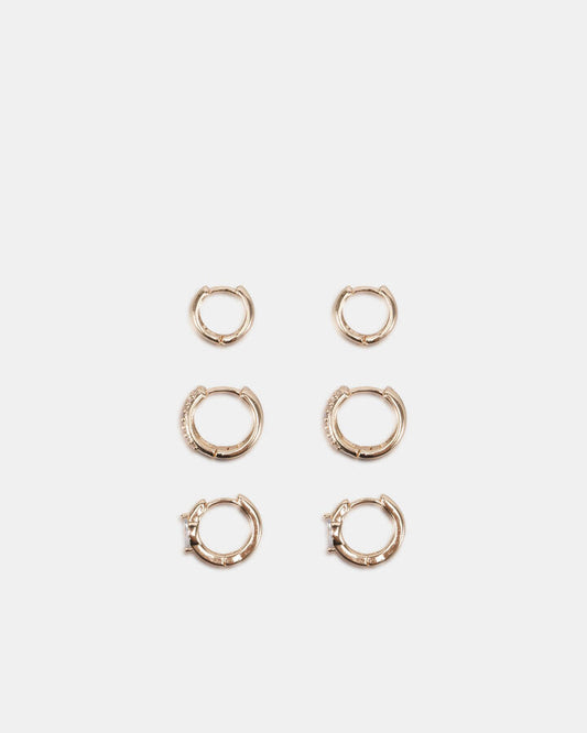 Image of Earrings. Productname: Earring - Xaiden Pack Metallic in Metallic colour by brand - Novo