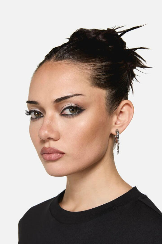 Image of Earrings. Product name - Tentacle Earrings in Silver colour by brand - Black Friday