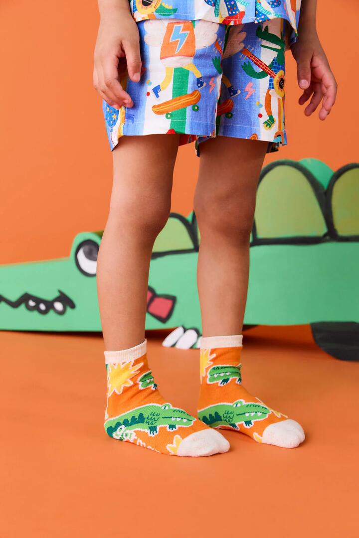 Image of Sandals. Productname: Crocs Kids Sock in Orange colour by brand - Gorman