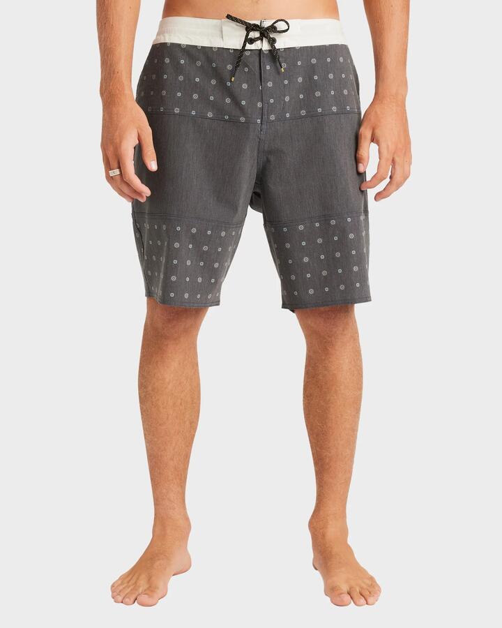 Image of Swimwear. Product name - Billabong Mens Tribong 19" Boardshorts Black - in Black colour by brand - Billabong