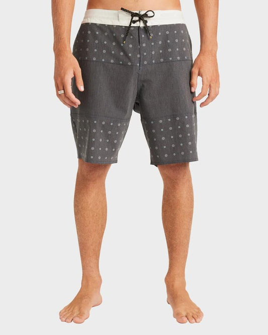 Image of Swimwear. Product name - Billabong Mens Tribong 19" Boardshorts Black - in Black colour by brand - Billabong