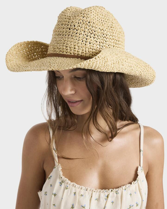 Image of Hats. Productname: Roxy - Womens Ryder Hat - Natural - in Natural colour by brand - Roxy