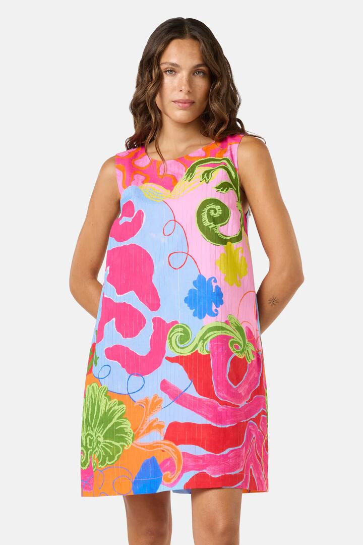 Image of Dresses. Product name - Fleur Tango Shift Dress in Print colour by brand - Gorman