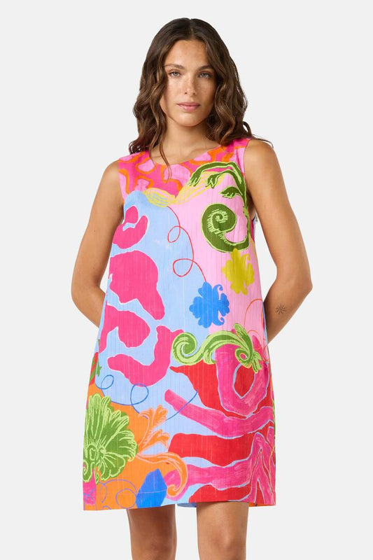 Image of Dresses. Product name - Fleur Tango Shift Dress in Print colour by brand - Gorman