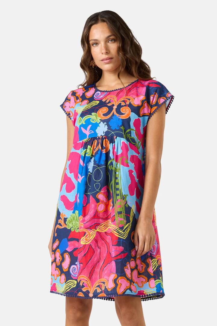 Image of Dresses. Product name - Fleur Tango Bungalow Dress in Print colour by brand - Gorman