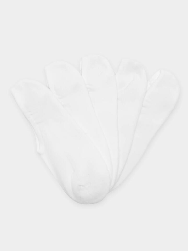 Image of Socks. Productname: Article One 5 Pairs of No Show Socks One in White colour by brand - Article One