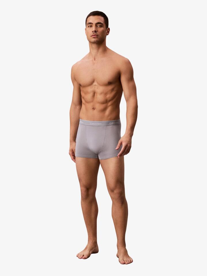 Image of Accessories. Productname: Calvin Klein Icon Cotton Stretch Relaxed Trunk (Mixed 3-Pack) in Black Adrenaline Rush Sleet colour by brand - Calvin Klein