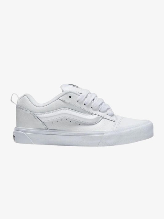 Image of Sneakers. Productname: Vans Knu Skool Leather Sneakers in Leather True White colour by brand - Vans