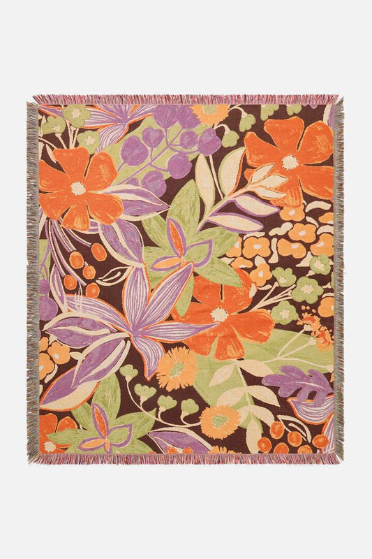 Image of Blankets. Productname: Lexi Throw in Chocolate colour by brand - Princess Highway