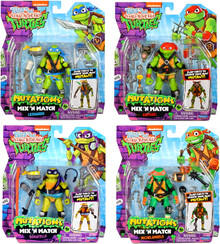 Image of Action Figures. Product name - Teenage Mutant Ninja Turtles TV Basic Figure Mix n Match in colour by brand - Toymate