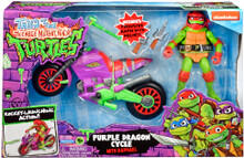 Image of Action Figures. Product name - Teenage Mutant Ninja Turtles TV Vehicle with Figure Purple Dragon Cycle in colour by brand - Toymate