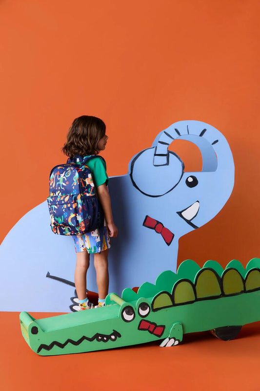 Image of Bags. Productname: Lets Go Kids Backpack in Navy colour by brand - Gorman