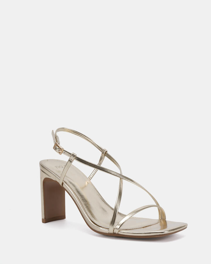 Image of Heels. Productname: Passo: Gold - Women's Novo Evening in Metallic colour by brand - Novo