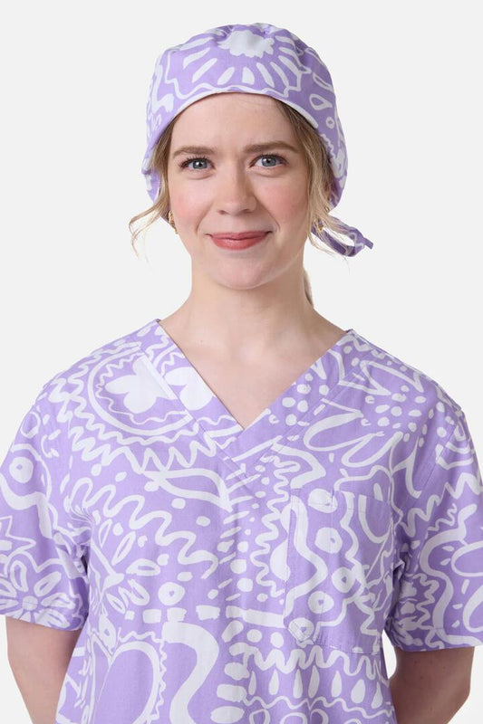 Image of Hats. Productname: Daisy Mae Scrub Hat in Lilac colour by brand - Gorman