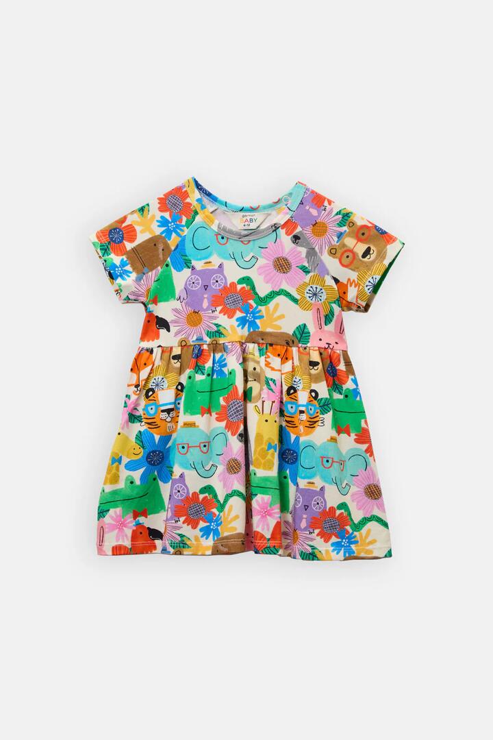 Image of Dresses. Productname: Happy Guys Floral Baby Dress in Cream colour by brand - Gorman