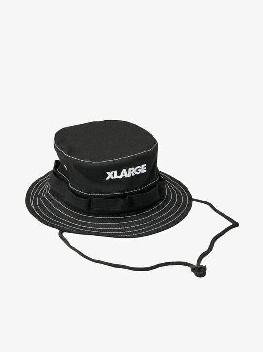 Image of Accessories. Productname: Xlarge Italic Boonie ONE SIZE BLACK WHITE in BLACK WHITE colour by brand - Xlarge