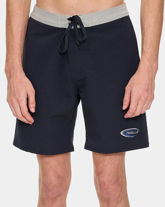 Image of Swimwear. Productname: thrills - Mens Fushion Side Pocket Boardshorts - Indigo - in Indigo colour by brand - thrills