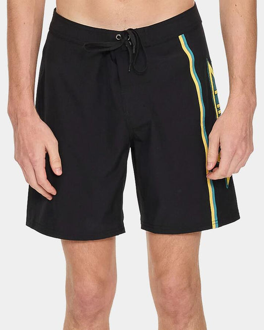 Image of Swimwear. Productname: thrills - Mens Heavy Static Boardshorts - Black - in Black colour by brand - thrills