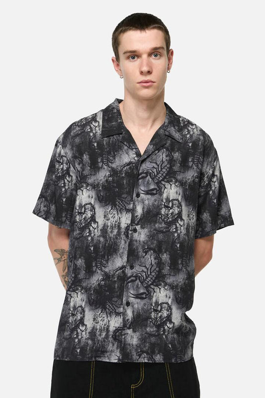 Image of Shirts. Productname: Scorpius Goth SS Shirt in Grey colour by brand - Dangerfield