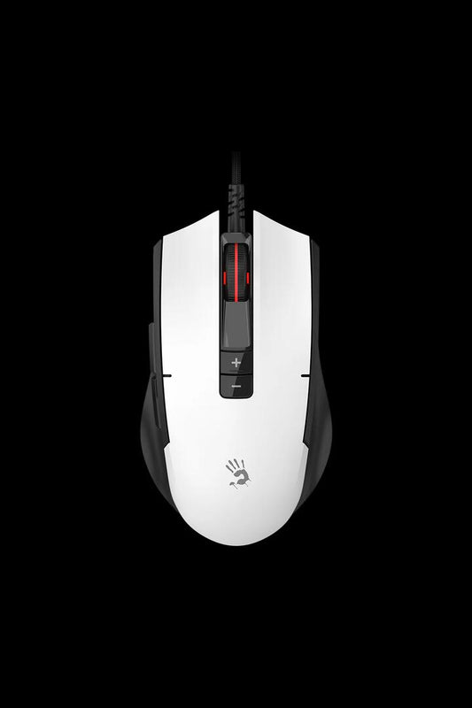 Image of Mice & Trackballs. Product name - Bloody ES8 Lightweight Esports Panda White Symmetric 7-Button Esports Gaming Mouse in Panda White colour by brand - BLOODY