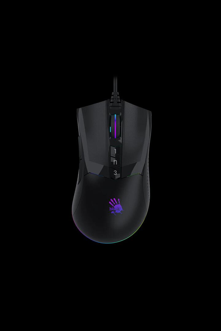 Image of Mice & Trackballs. Product name - Bloody W90 Max Stone Black Full in Stone Black colour by brand - BLOODY