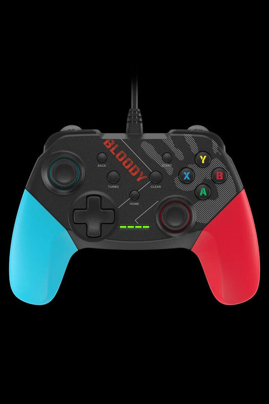 Image of Video Game Console Accessories. Product name - Bloody GP30 Sports Blue USB Wired Gamepad Controller in Sports Blue colour by brand - BLOODY