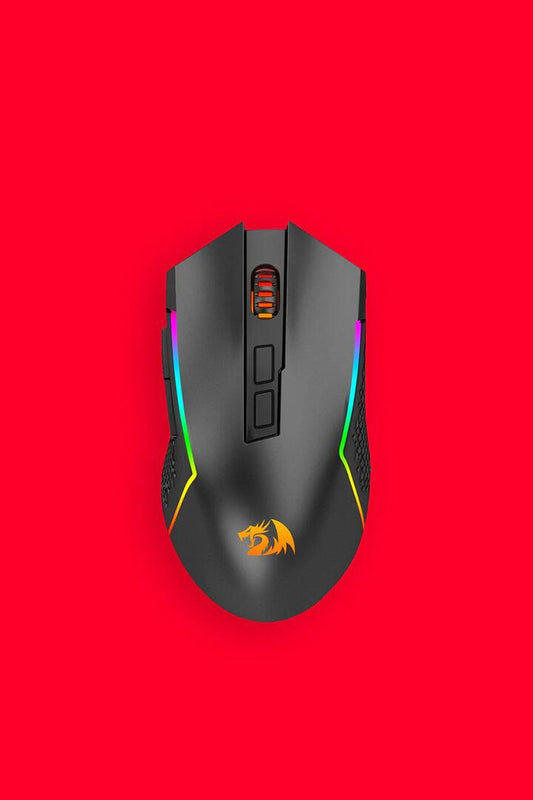 Image of Computer Accessories. Productname: Redragon M693 RGB Trident Pro Black Wireless Gaming Mouse in Black colour by brand - REDRAGON