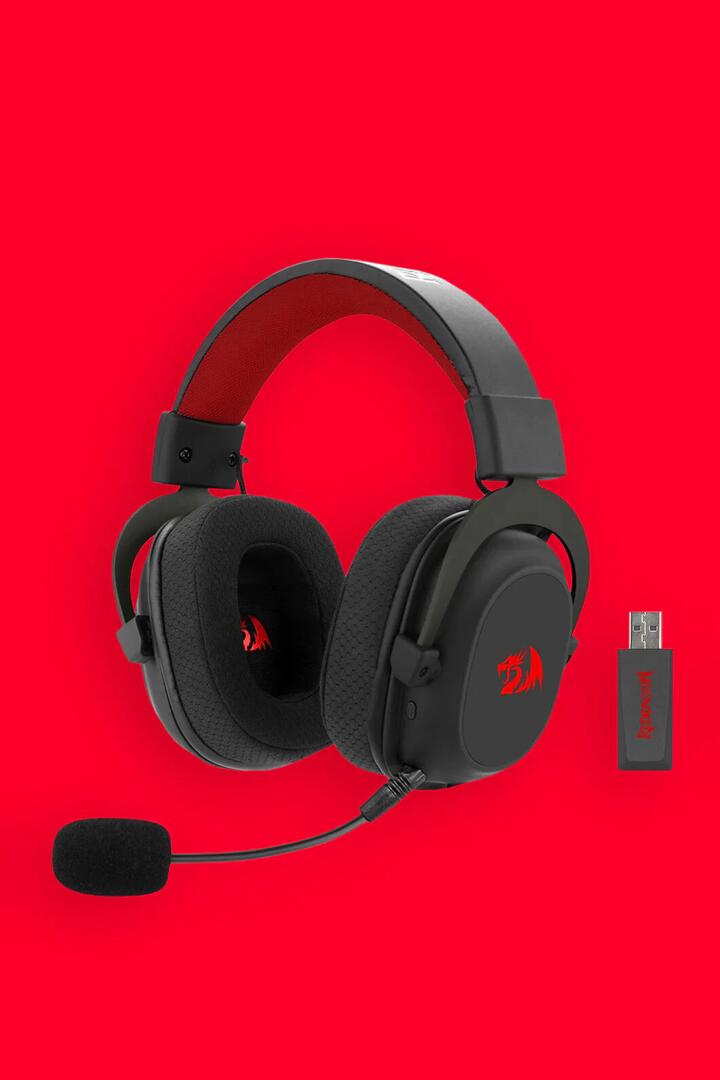 Image of Headsets. Product name - Redragon H510RGB Pro Zeus Black 7.1 Surround Sound Gaming Headphone in Black colour by brand - REDRAGON