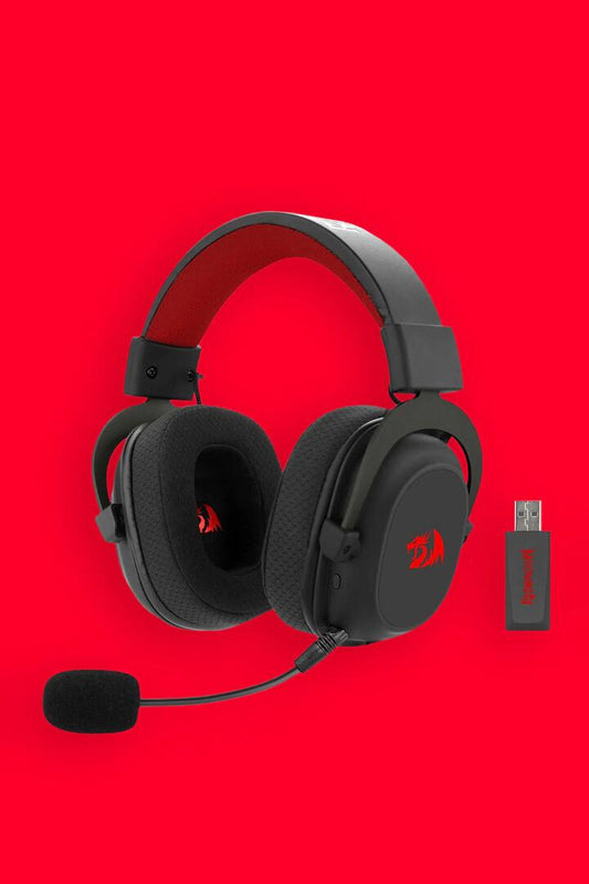 Image of Headsets. Product name - Redragon H510RGB Pro Zeus Black 7.1 Surround Sound Gaming Headphone in Black colour by brand - REDRAGON
